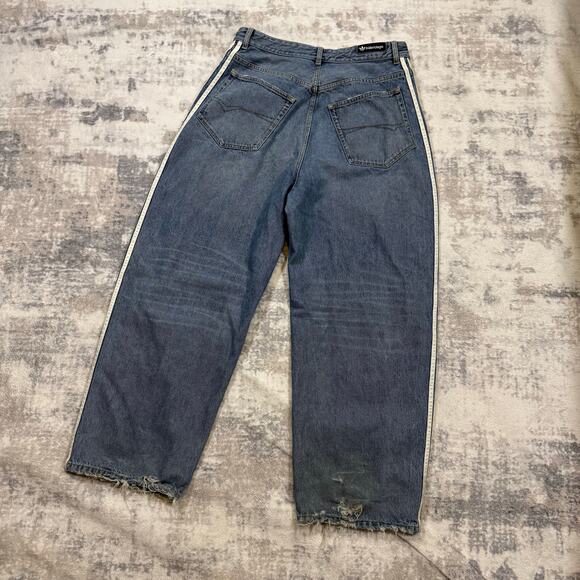 Authentic Balenciaga X Adidas Baggy Jeans S - Picture 3 of 7